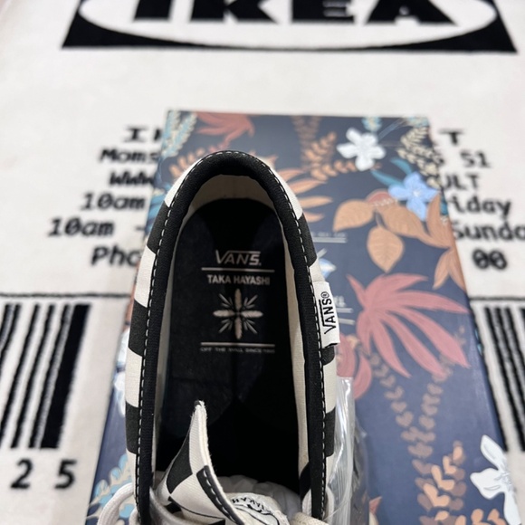 Vans X Taka Hayashi Chukka 75 LX ‘Optical’ Black White Checkered Lace Up Shoes